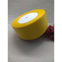 Лента репсовая 4 см, цв. желтый, цена за 1 м